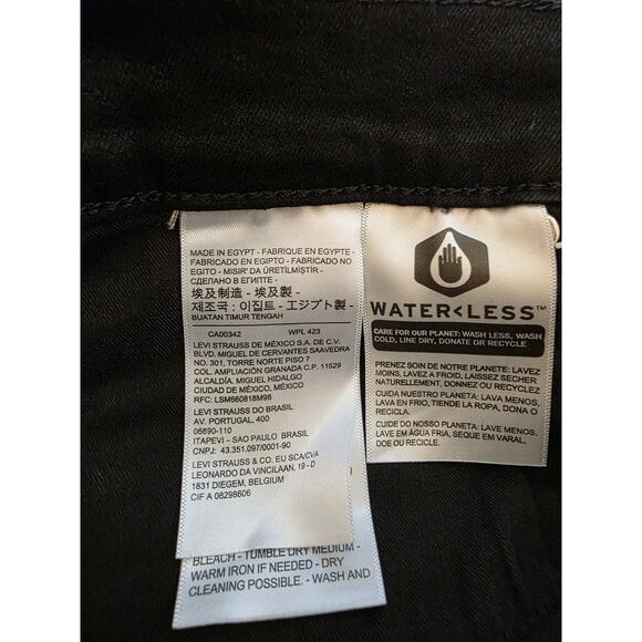 Levi's SOFT BLACK Women's 311 Shaping Skinny Jeans, US 28x28. - Picture 7 of 7